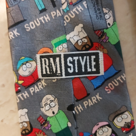 RM Style South Park Cartoon Character Novelty Print Fashion Tie Mens Workwear - Picture 5 of 11